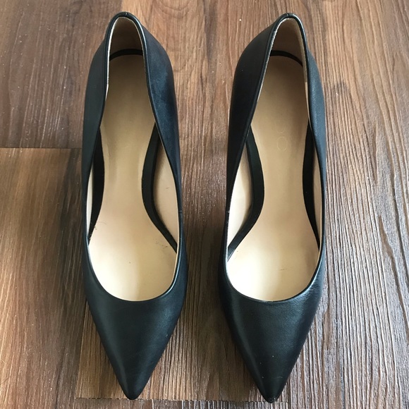 Aldo Shoes - Aldo black leather pointed toe heels